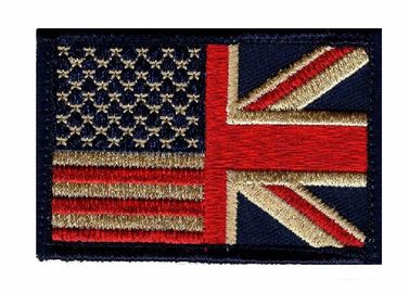 注文のイギリスの国旗はイギリスによって編まれる衣類によって刺繍されるパッチを修繕します