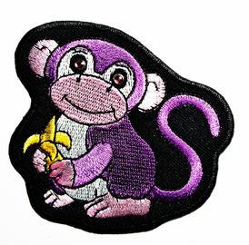 衣服のジャケットの衣類のために編まれるパッチの生地の動物猿の注文の鉄