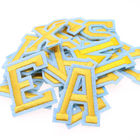 Alphabet Embroidered Letter Patches 2 In 1 Sticker Iron On Self Adhesive Badges