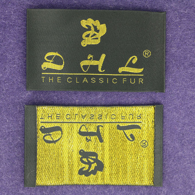 私用名前のロゴの綿の注文の衣類のラベルおよび札の半折