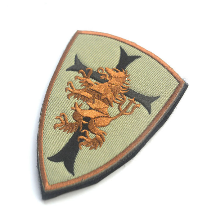 肩の習慣によって刺繍されるバッジ、軍のホックおよびループ パッチの生地の布